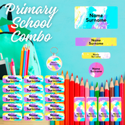 Paint Primary School Label Combo