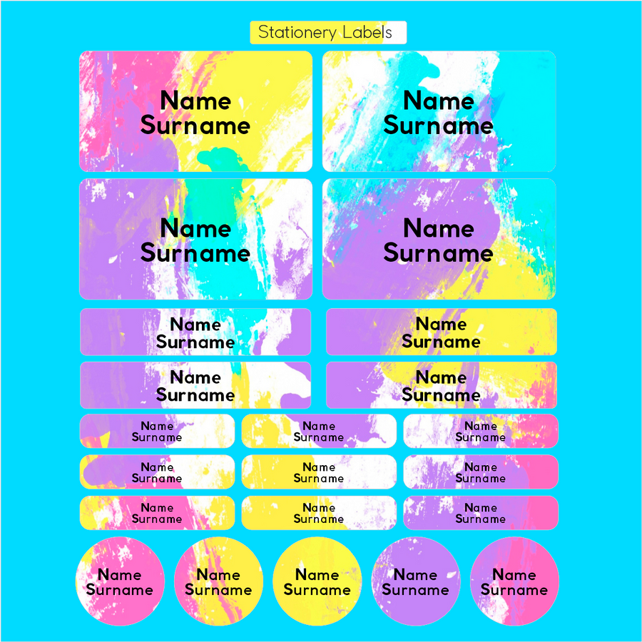 Paint Waterproof name labels for school South Africa