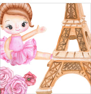 Paris Ballerina Girls Wall Stickers