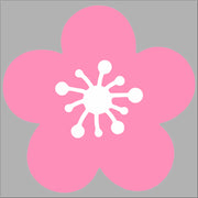 Pink Flower Wall Stickers