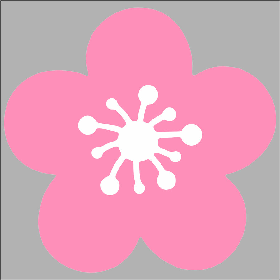 Pink Flower Wall Stickers