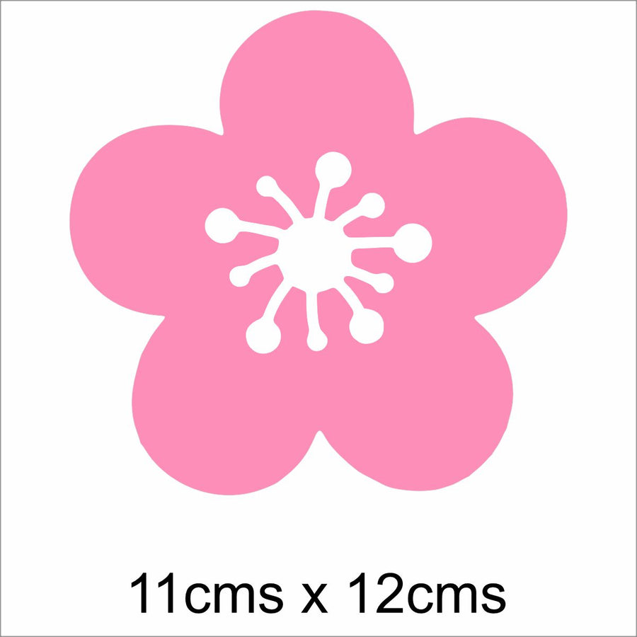 Pink Flower Wall Stickers