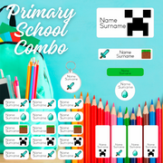 Pixel Games Primary School Label Combo