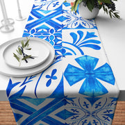Portuguese Azulejo Pattern Runner