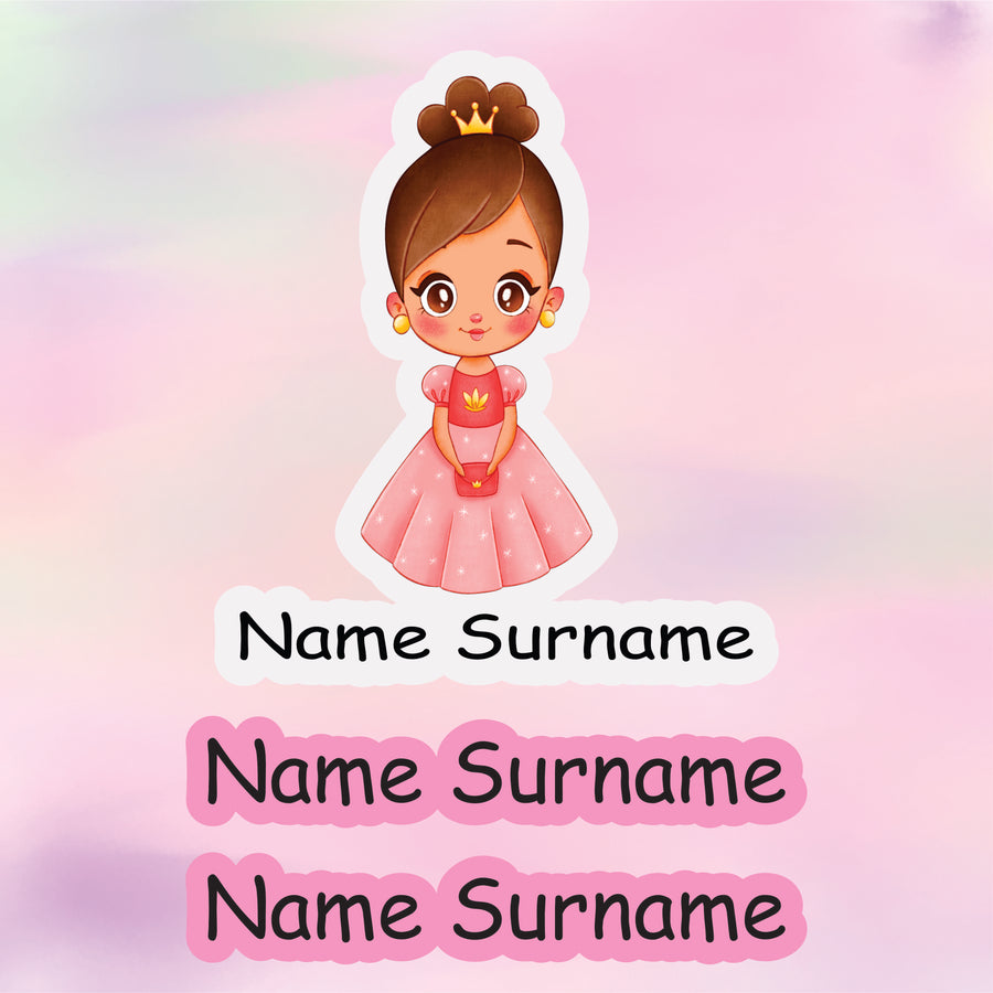 Princesses Tub Label