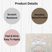 Cute Koala Bear Rainbow Wall Sticker