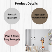 Cute Little Animal Kid Wall Stickers