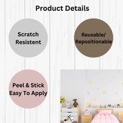 Multi-Coloured Dot Wall Stickers