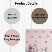 Purple Flower Wall Stickers