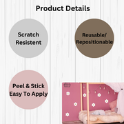 Cute Gold Daisies Wall Stickers