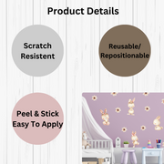 Cute Spring Bunny Wall Stickers