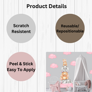 Bunny and Clouds Wall Stickers