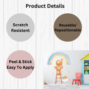 Bunny Ladder Kid Wall Stickers