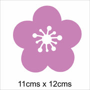 Purple Flower Wall Stickers