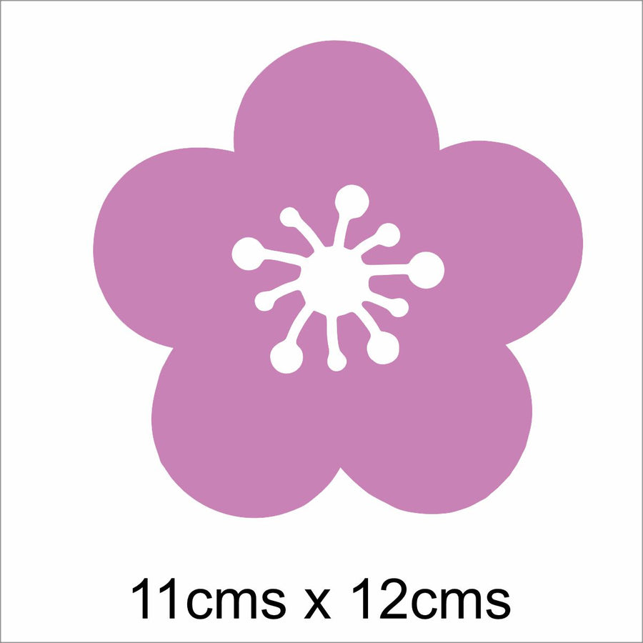 Purple Flower Wall Stickers
