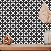 Simplistic Black Tile Stickers