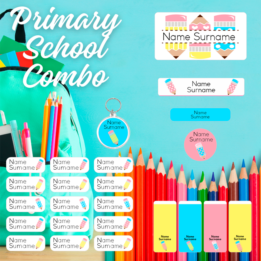 Smart Pencils Primary School Label Combo