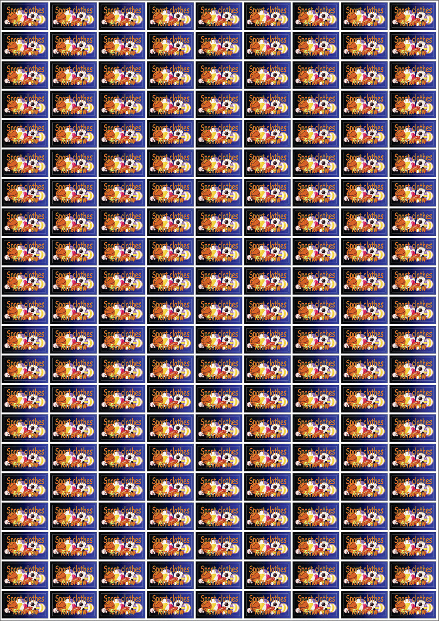 Sport Clothes Teacher Stickers - English