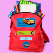 Super Cars Stationery Labels