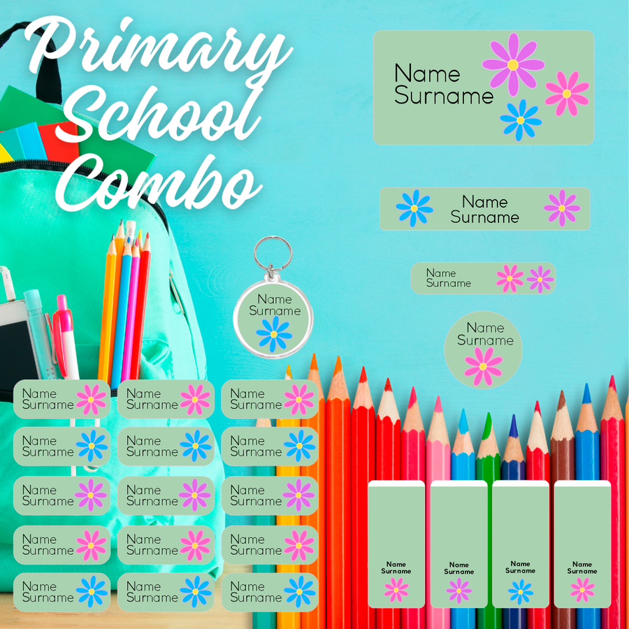 Three Daisies Primary School Label Combo