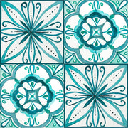 Turquoise Tile Wall Stickers
