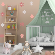Blush Flowers Wall Stickers