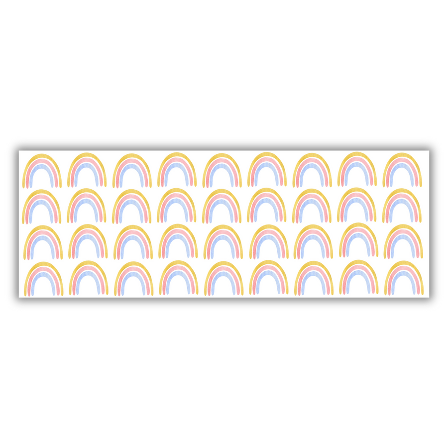 Water-Coloured Rainbows Wall Stickers