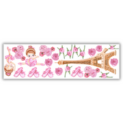 Paris Ballerina Girls Wall Stickers