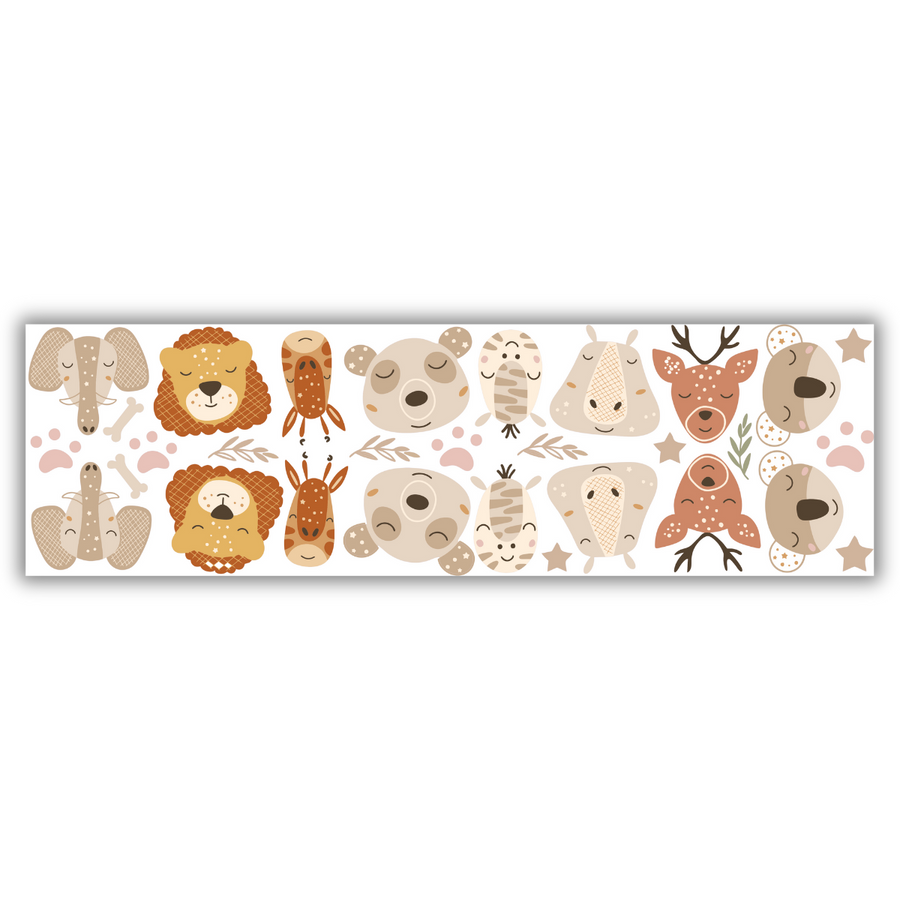 Safari Animals Kids Wall Sticker