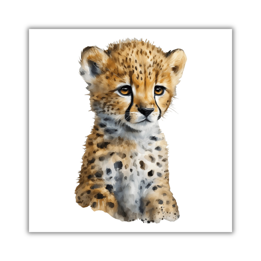 Watercolour Cheetah Wall Stickers
