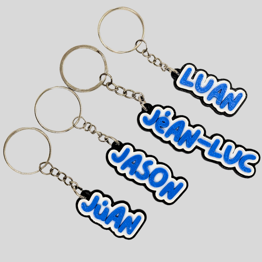 Personalised 3D Printed Keychains