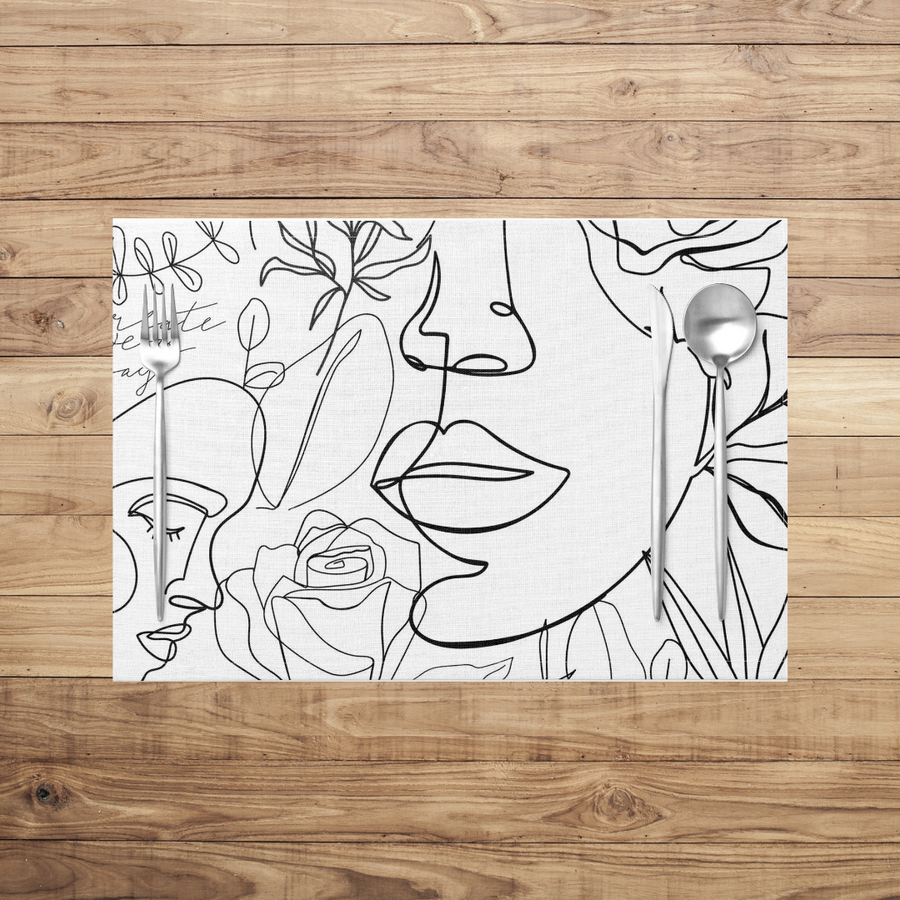 Line Face Placemats