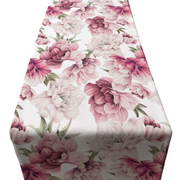 Bright Pink Peonies Runner