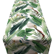 Green Leaves and Lilies Runner