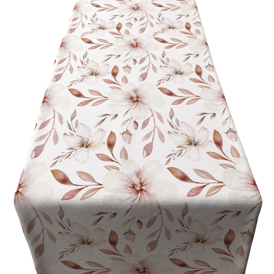 Brown Flowers Runner