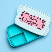 Pink Leopard Print Tub Label