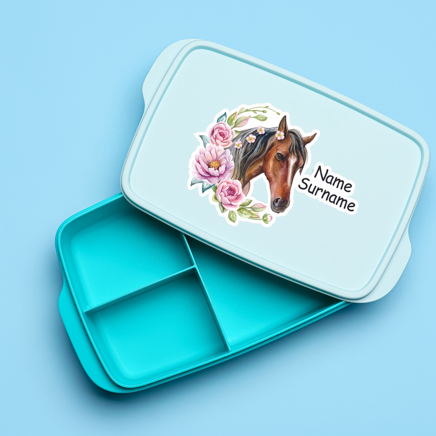 Flower Horse Tub Label