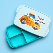 Construction Vehicles Tub Label