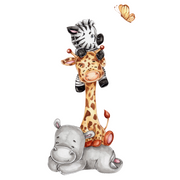 Cute Little Animal Kid Wall Stickers