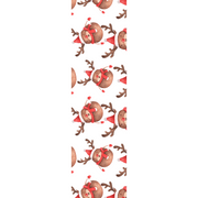 Red Playful Reindeer PVC Runner