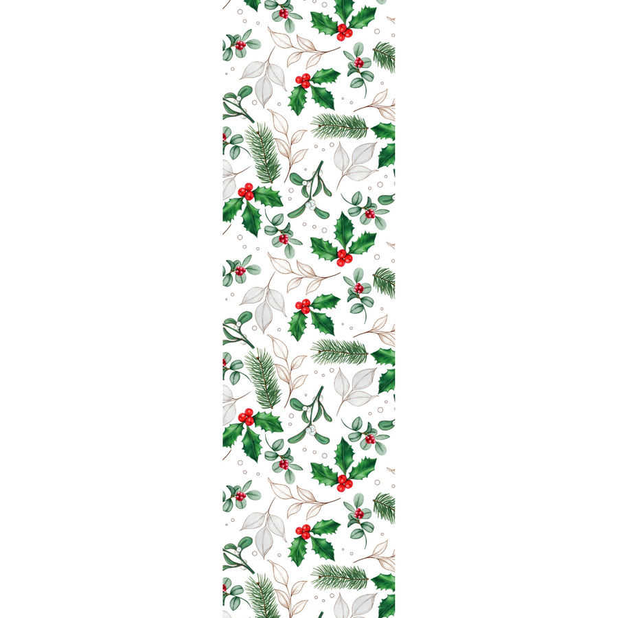 Elegant Winter Christmas PVC Runner