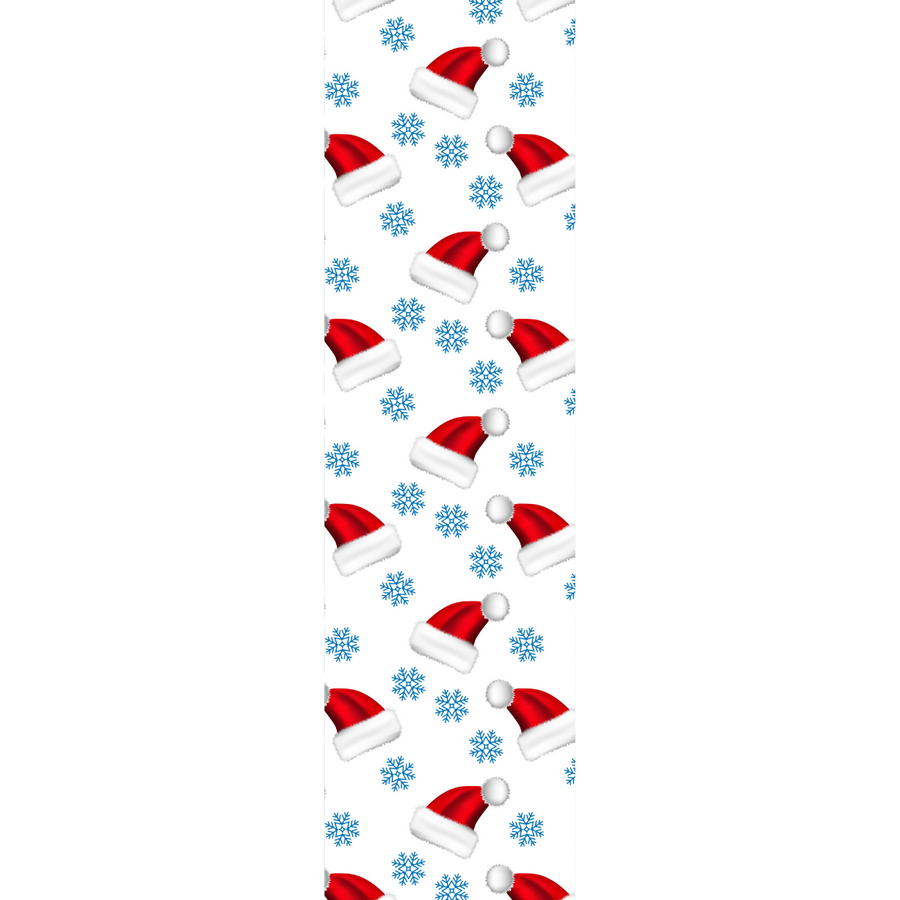 Red Playful Santa PVC Runner