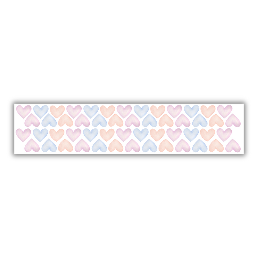 Multi-Coloured Hearts Wall Stickers