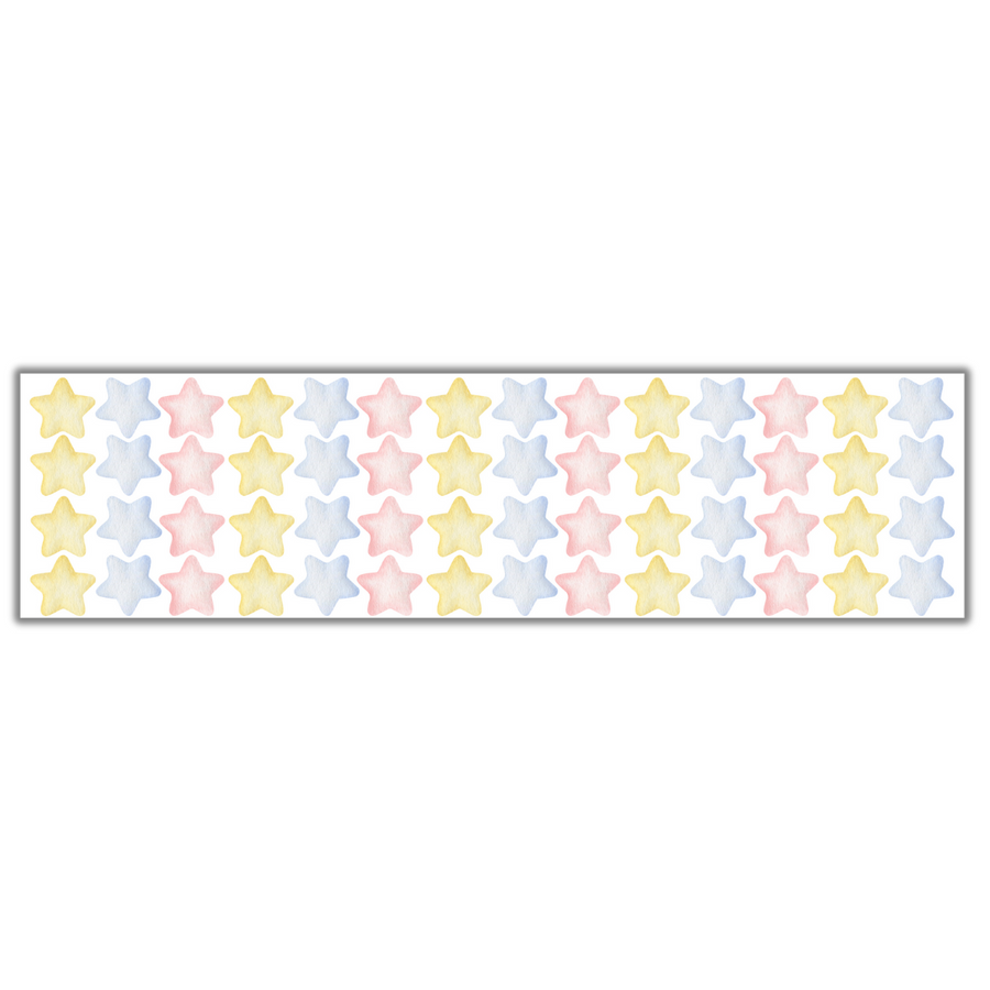 Multi-Coloured Stars Wall Stickers