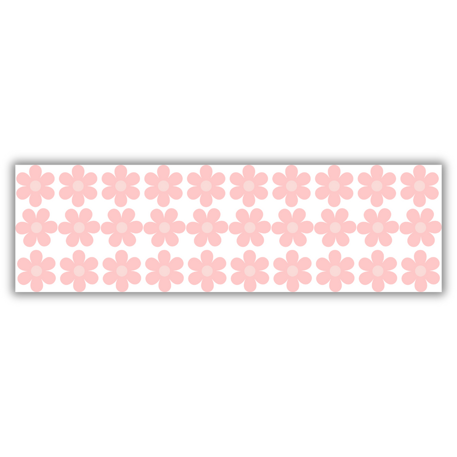 Cute Pink Daisies Wall Stickers