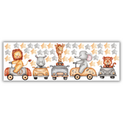 Animals in Cars Wall Stickers