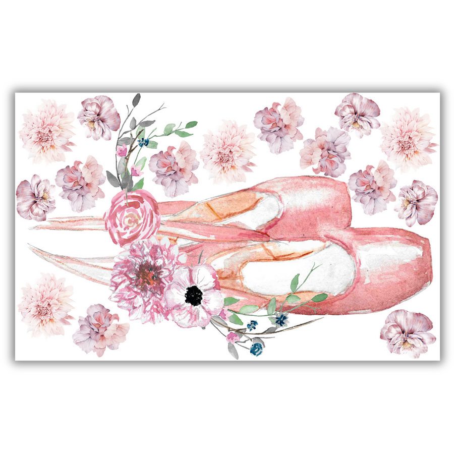 Ballet Shoes Wall Stickers