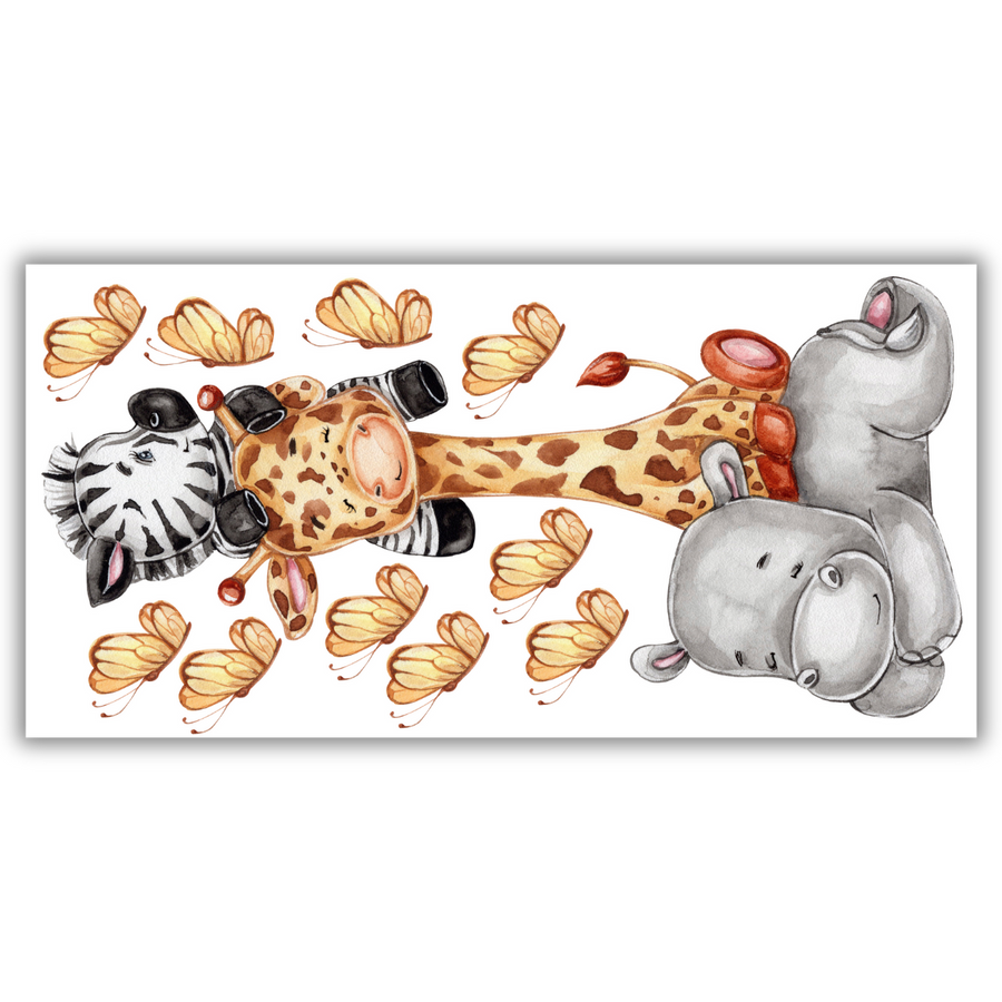 Cute Little Animal Kid Wall Stickers