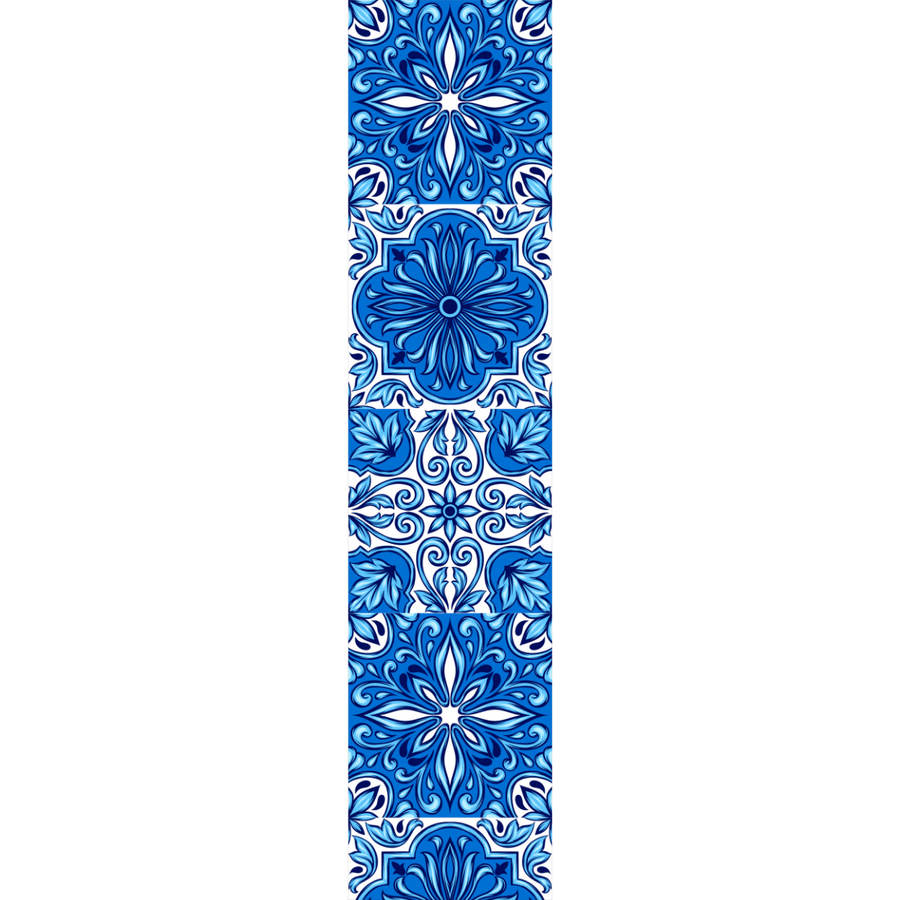 Portuguese Azulejo Ceramic Pattern Runner