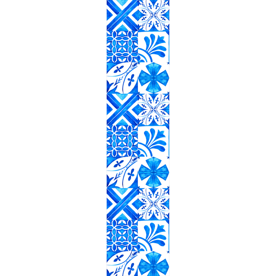 Portuguese Azulejo Pattern Runner
